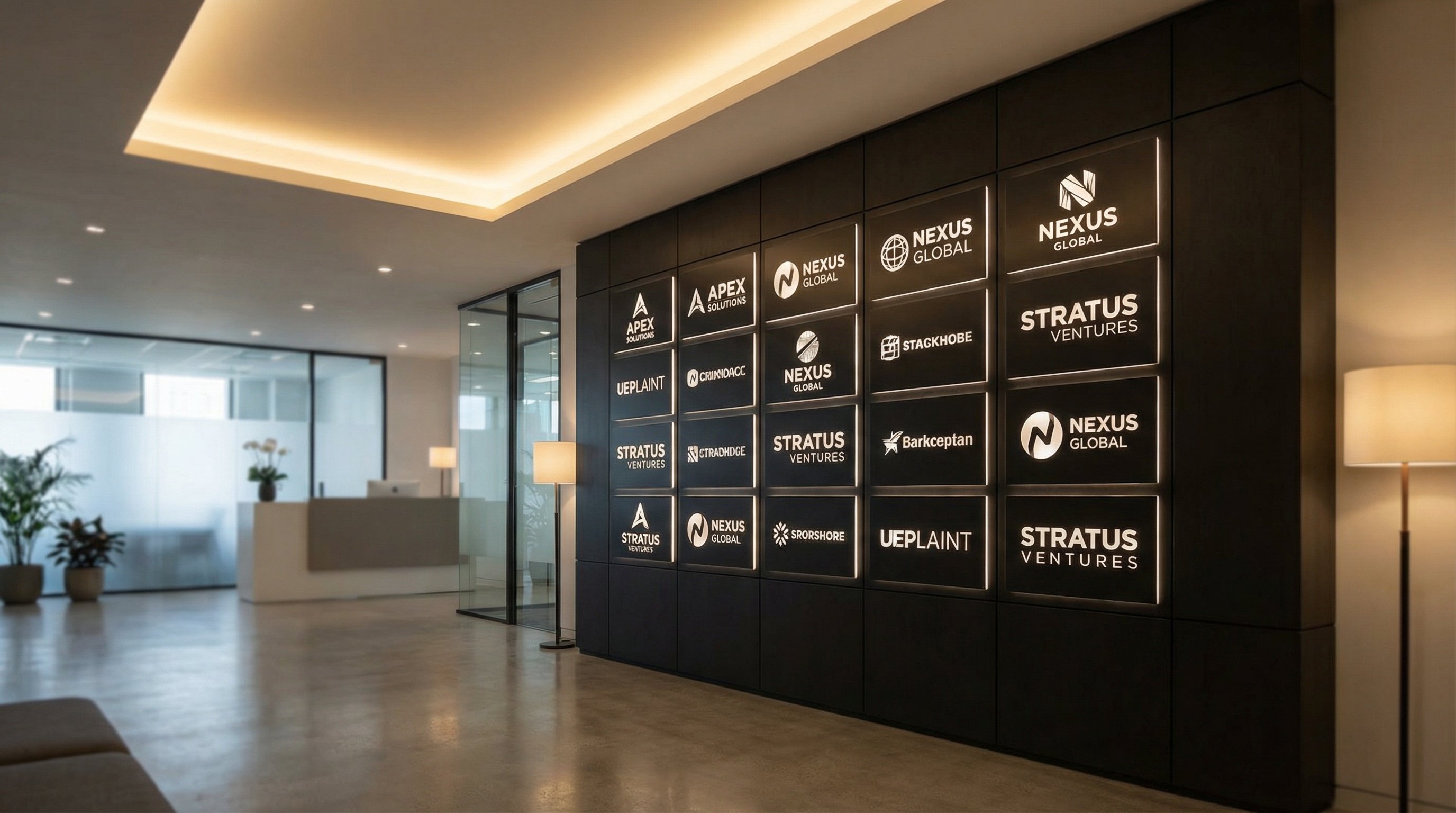 国产视频合作品牌Logo墙